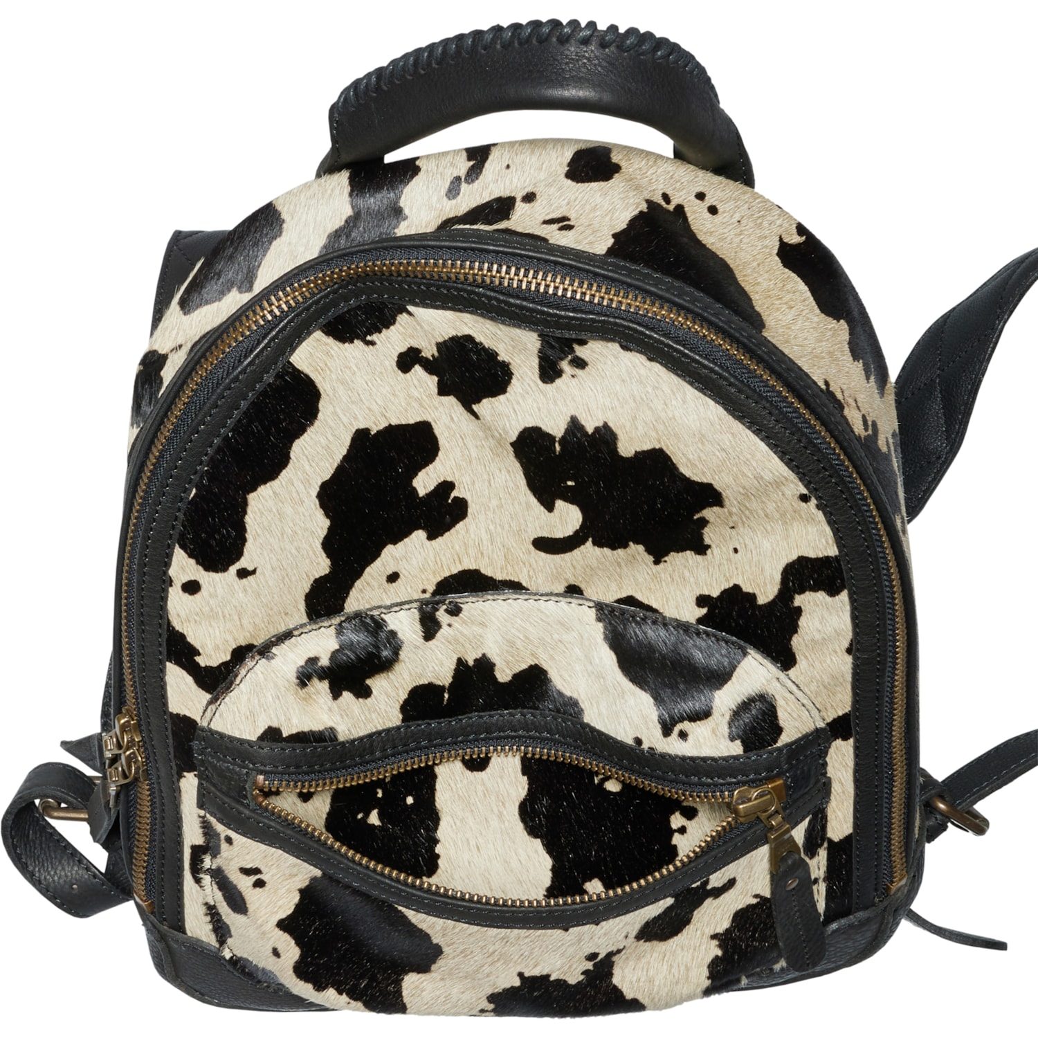 Will Leather Goods Mini Journey Hair-On Backpack - White  display picture 1
