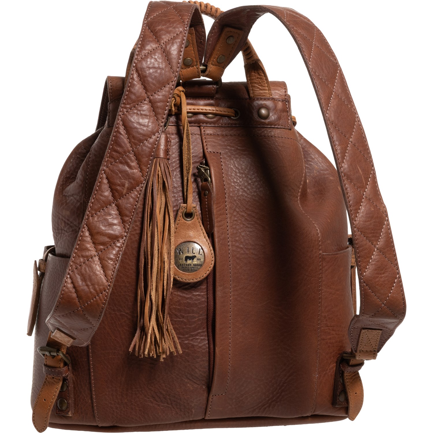 (取寄) レーニア バックパック - レザー, Will Leather Goods Rainier Backpack - Leather, Cognac-Tan  Cognac/Tan Will Leather Goods Rainier Backpack - Leather, Cognac-Tan - Save 49%