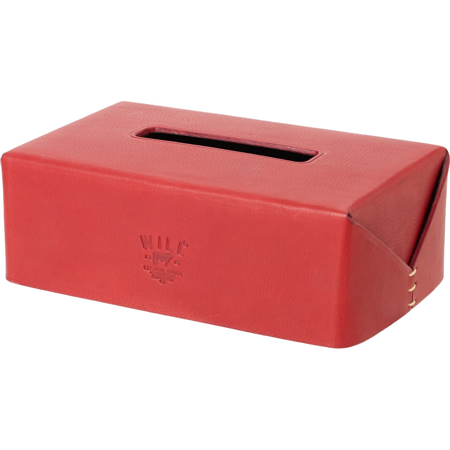 (取寄) リクタンギュラー ティッシュー ボックス - Will Leather Goods Rectangular Tissue Box - 9.75x6x3.5”  Red Will Leather Goods Rectangular Tissue Box - 9.75x6x3.5” - Save 71%