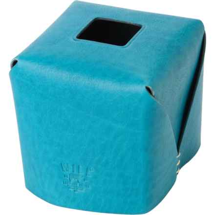 Will Leather Goods Tissue Box - Leather in Blue
