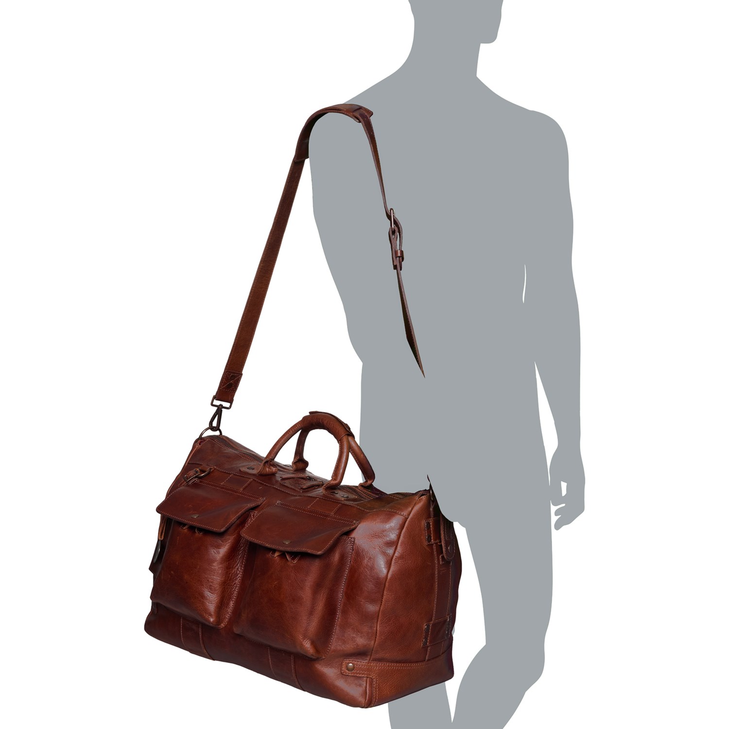 (取寄) トラベル ダッフル バッグ - コニャック Will Leather Goods Travel Duffel Bag - Cognac  Cognac Will Leather Goods Travel Duffel Bag - Cognac - Save 49%