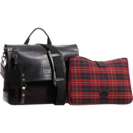 Will Leather Goods Wallace Messenger Bag in Black