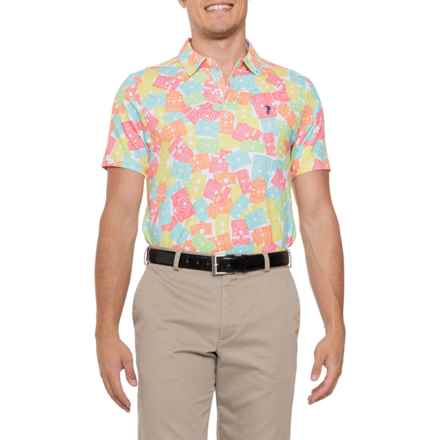 WILLIAM MURRAY Candid Cameras Golf Polo Shirt - Short Sleeve in Watermelon