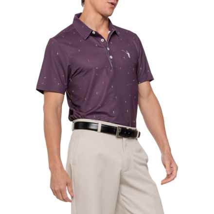 WILLIAM MURRAY Still Playing Around Golf Polo Shirt - Short Sleeve in Burgundy