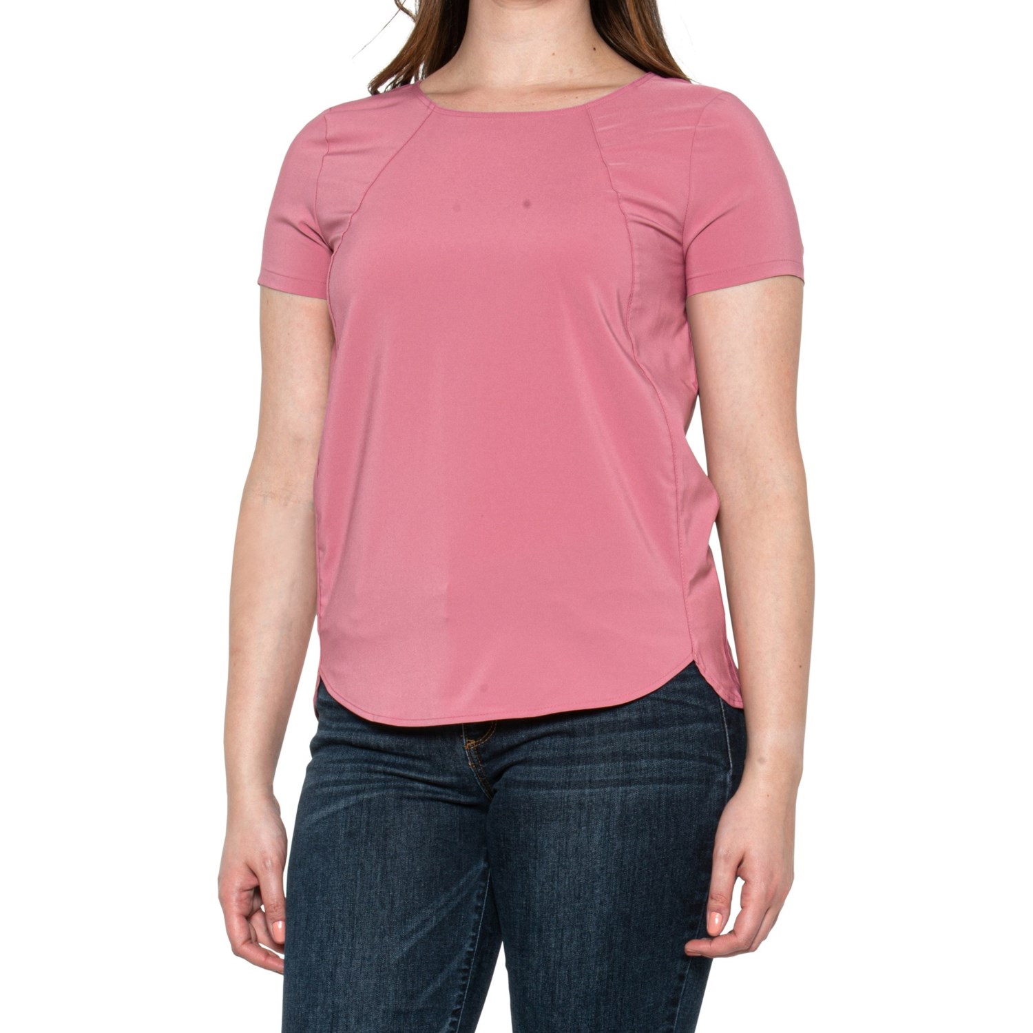 Willow Blossom Solid Active T-Shirt - Short Sleeve - Save 58%