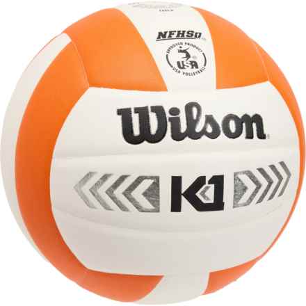 Wilson K1 Silver Volleyball in Orange/White