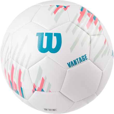 Wilson NCAA Vantage Soccer Ball - Size 5 in White/Teal