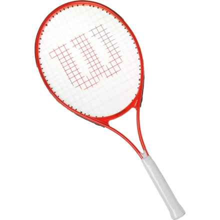 Wilson Roger Federer Tennis Racquet - 25”, Pre-Strung in Red/White