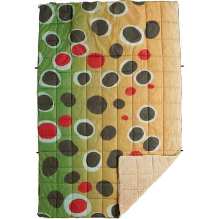Wingo Outdoors Convertible Blanket - 75x52” in Brown Trout