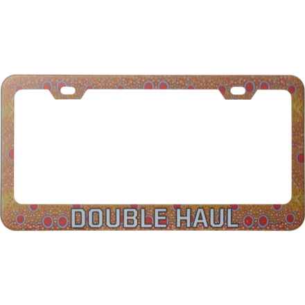 Wingo Outdoors Double Haul License Plate Frame in Brown Trout