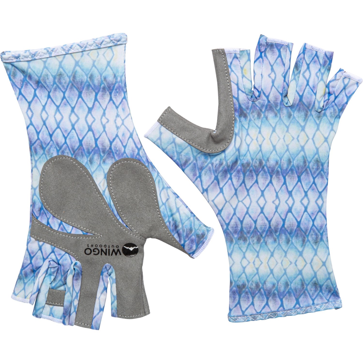 Wingo Outdoors Fish Skin Fingerless Casting Gloves (For Men) Save 31