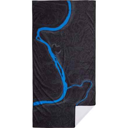 Wingo Outdoors Microfiber Full Towel - 30x60” in Kind Design River Topo