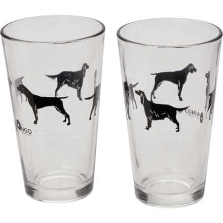 Wingo Outdoors Pint Glasses - 2-Pack in Sporting Dogs