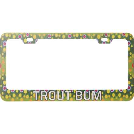 Wingo Outdoors Trout Bum License Plate Frame in Brook Trout