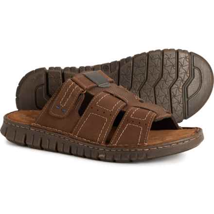Winston Thomas Mule Sleeper Sandals - Leather (For Men) in Dark Brown