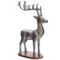439NJ_2 Winter Dreams Decorative Reindeer on Wood Base - 19x13”
