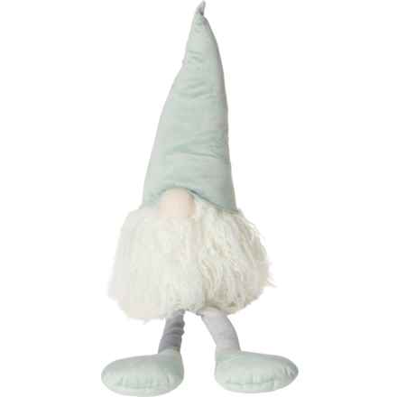 Winter Dreams Fabric Gnome with Velvet Hat Shelf Sitter - 24” in Green