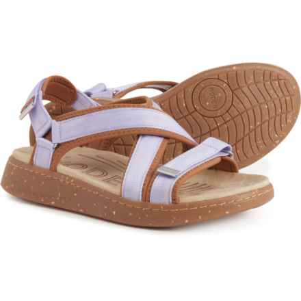 WODEN® Line Cross Sandals (For Women) in Orchid/Brown Sugar