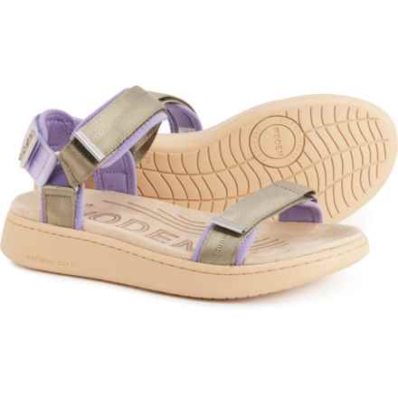 WODEN® Line Sandals (For Women) in Orchid/Dark Olive