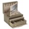 9896T_3 Wolf WOLF Queen’s Court Collection Jewelry Box - Medium, Saffiano Leather