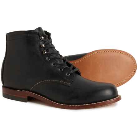 Wolverine 1000 Mile Leather Sole Boots - Leather , Factory Seconds (For Men) in Black