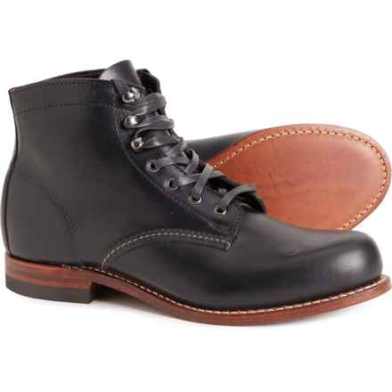 Wolverine 1000 Mile Original Plain-Toe Boots - Leather, Factory Seconds (For Men) in Black