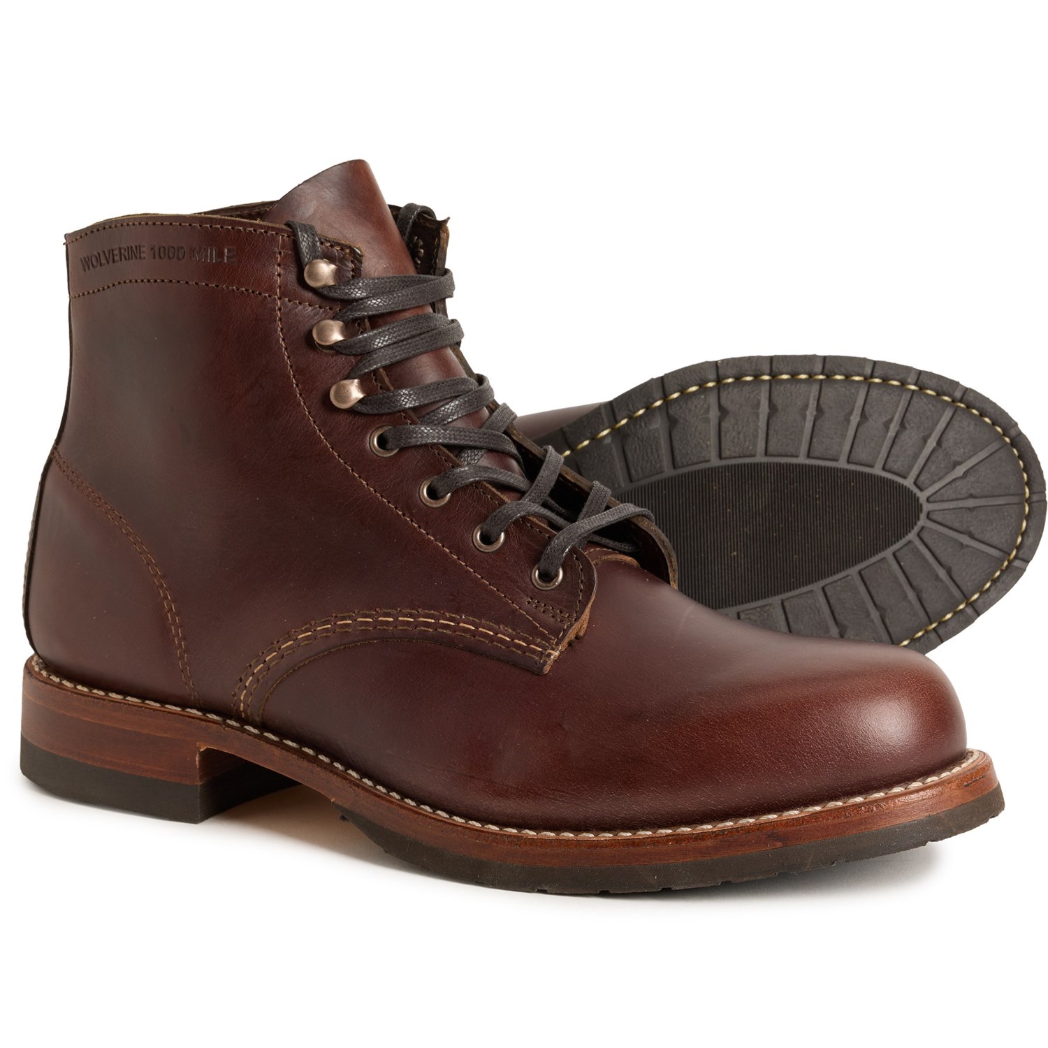 Wolverine 1000 Mile Plain-Toe Classic Boots (For Men) - Save 40%