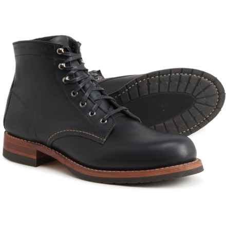 Wolverine 1000 Mile Plain Toe Classic Boots - Leather, Factory Seconds (For Men) in Black