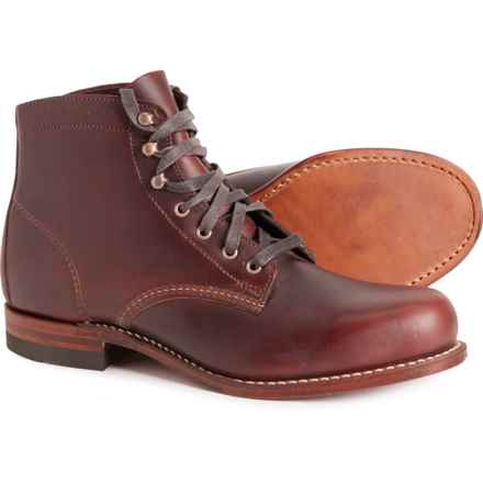 Wolverine 1000 Mile Plain-Toe Original Boots - Leather, Factory 2nds (For Men) in Boot Rust