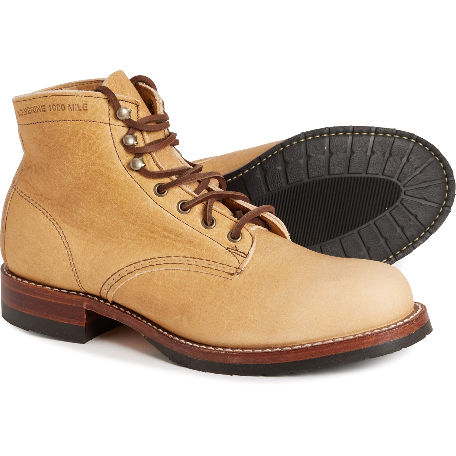 Wolverine 1000 Mile Plain-Toe Rugged Boots (For Men) - Save 42%