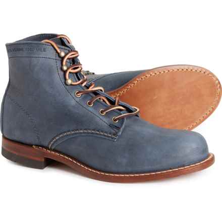 Wolverine 1000 Mile Plain-Toe Rugged Boots - Leather (For Men) in Charcoal