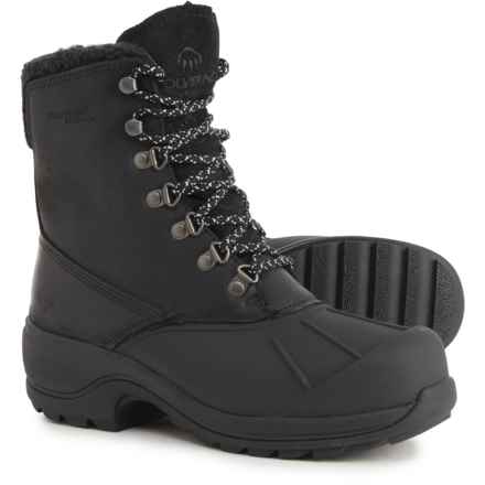 Wolverine Frost Tall Winter Boots - Waterproof, Insulated, Leather (For Women) in Black Leather