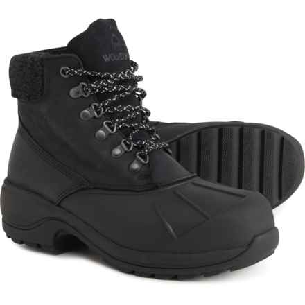 Wolverine Frost Winter Boots - Waterproof, Insulated, Leather (For Women) in Black Leather
