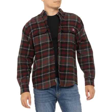 Wolverine Glacier Flannel Shirt - Long Sleeve in Midnight Noir