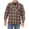 Wolverine Plaid Hastings Jacket - Sherpa Lined in Black Olive Plaid