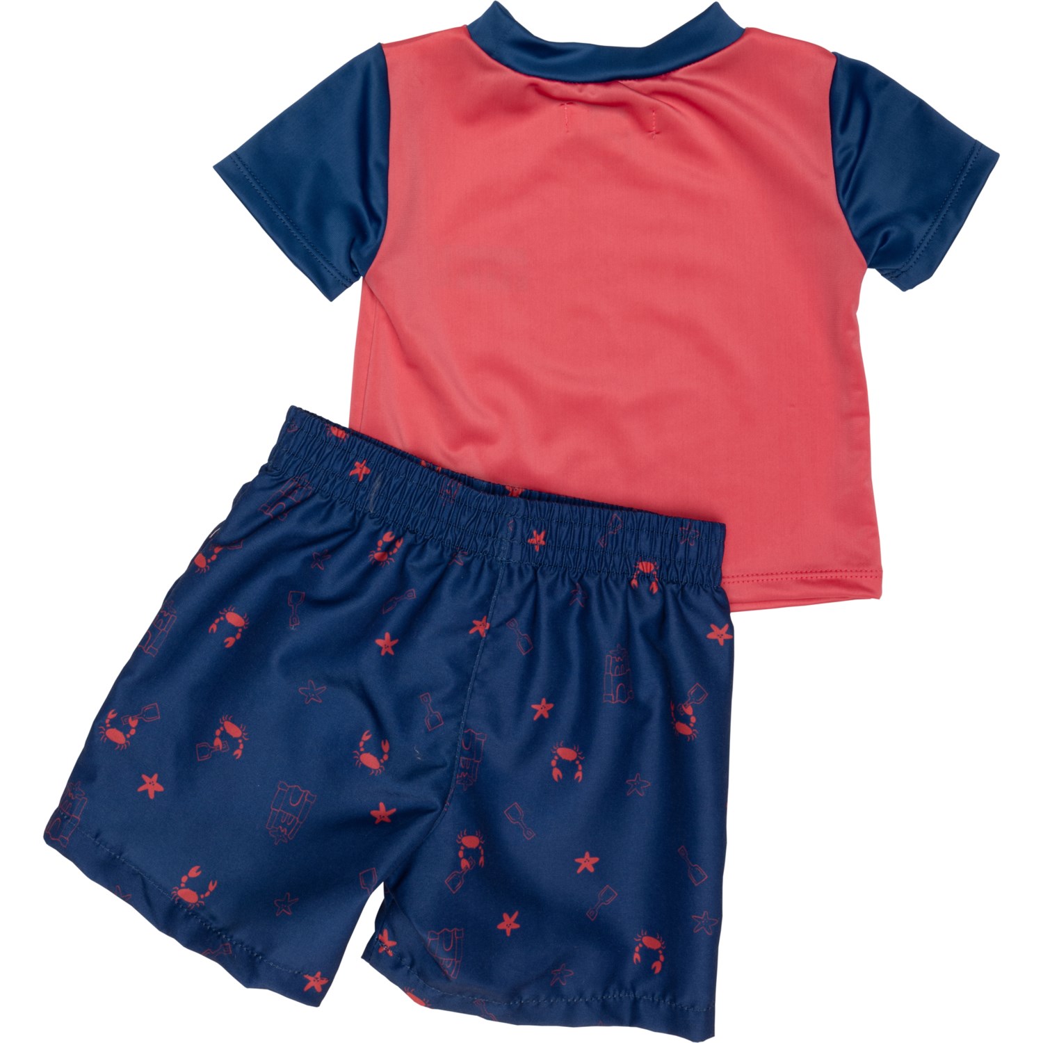 WONDERLUXE Infant Boys Rash Guard and Swim Shorts with WONDERLUXE Infant Boys Rash Guard and Swim Shorts with