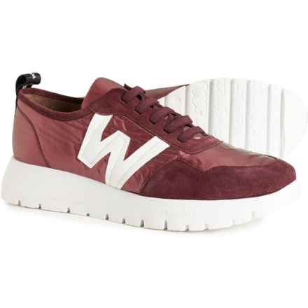 Wonders Made in Spain A-2416 Sneakers - Suede (For Women) in Burgundy