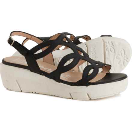 Wonders Made in Spain D-8261 Sandals - Leather (For Women) in Black