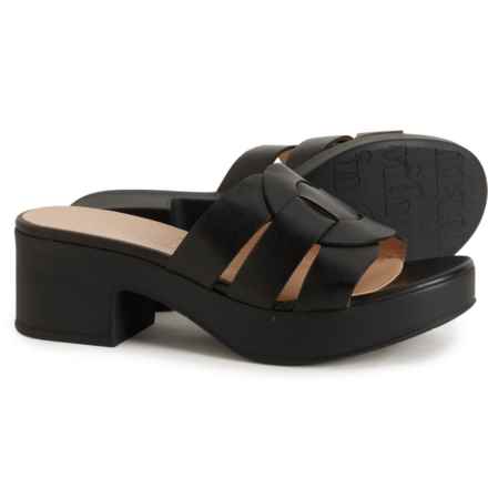Wonders Made in Spain D-8840-P Slide Sandals - Leather (For Women) in Black