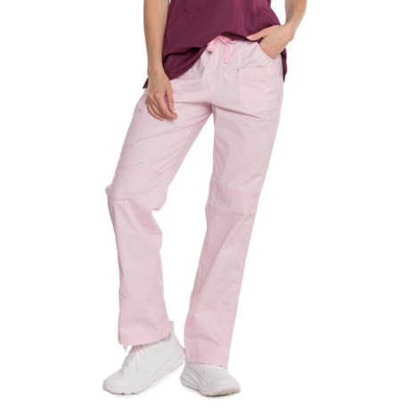 WonderWink Cargo Pocket Scrub Pants in Pink