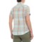 654YJ_2 Woolrich Aqua Sky Northern Hills Shirt - Short Sleeve (For Women)
