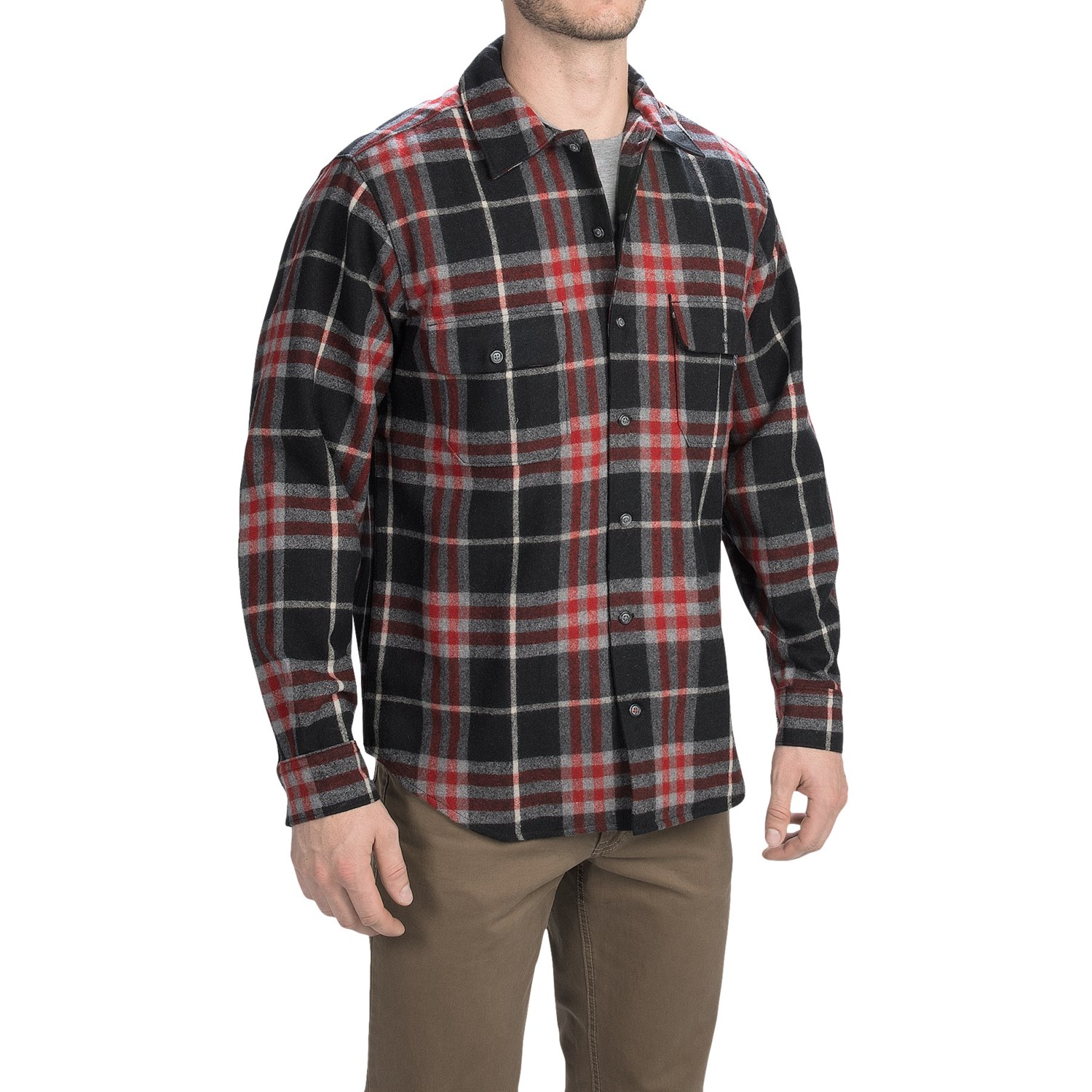 Woolrich Bering Plaid Wool Shirt (For Men)