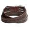8757J_2 Woolrich Berwick Braided Leather Belt (For Men)