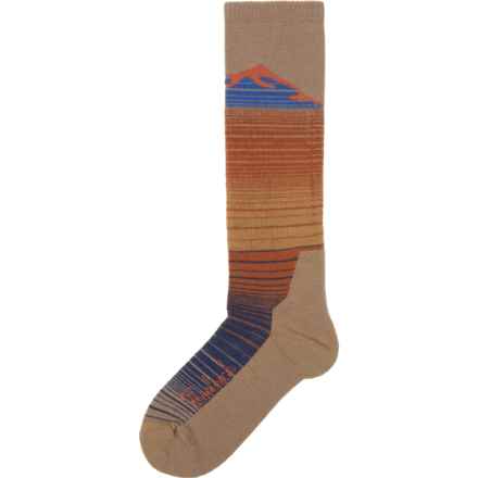 Woolrich Boys Striped Ski Socks - Wool Blend, Over the Calf in Red/Blue