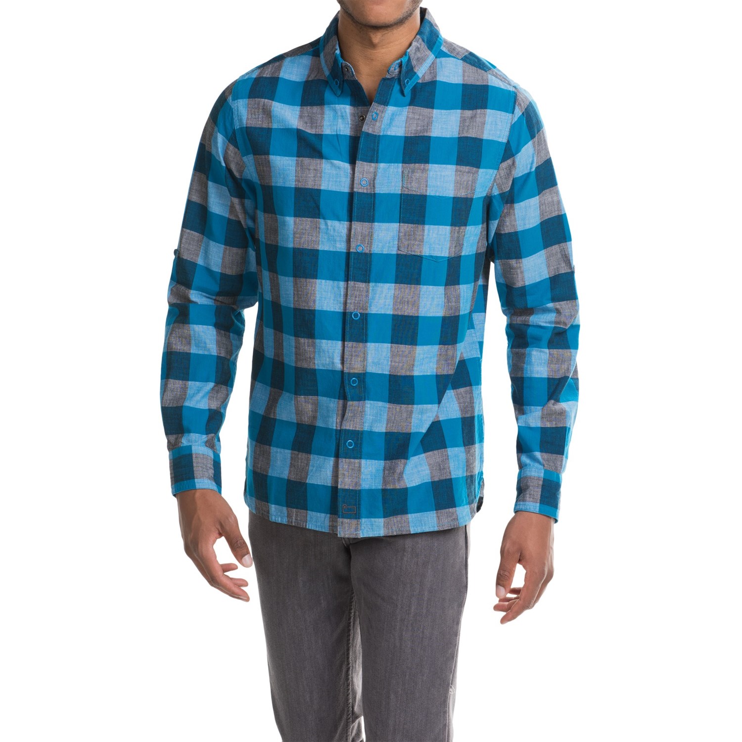 buffalo check mens shirts