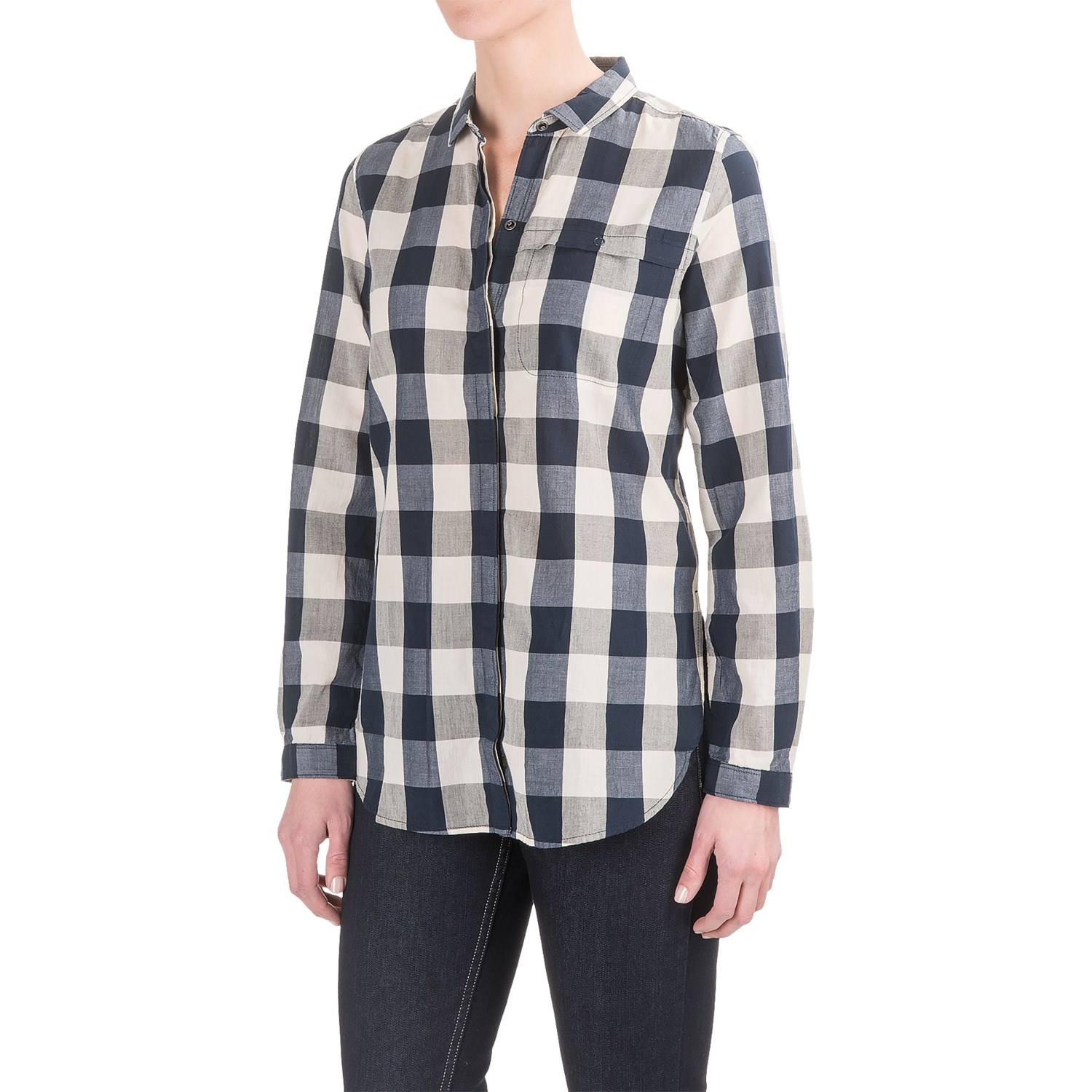 Woolrich Chambray Stag Buffalo Check Shirt (For Women)