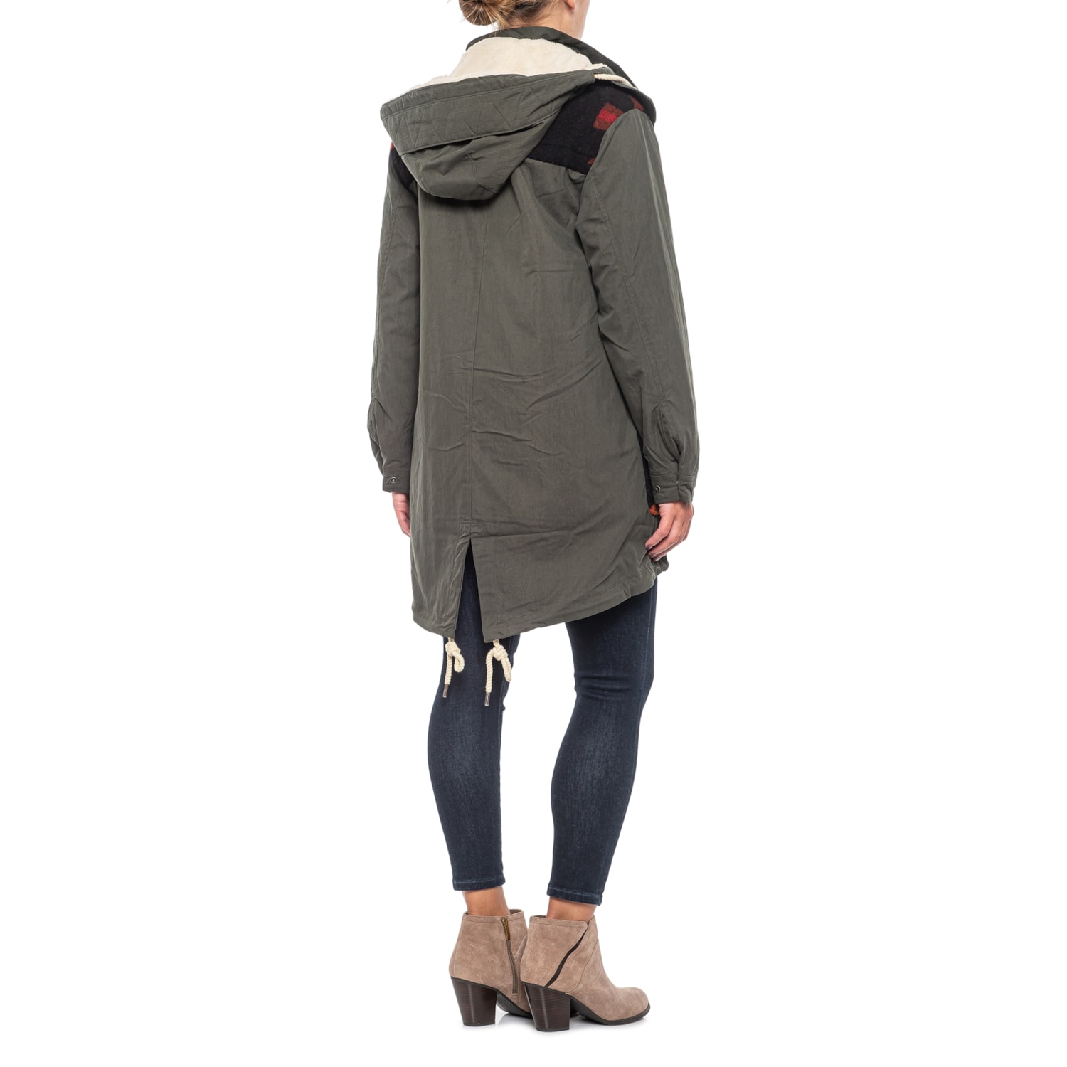 ladies wool parka