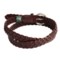 9002H_2 Woolrich Edgewood Braided Leather Belt (For Women)