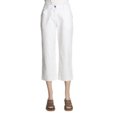 Woolrich Fairwinds Embroidered Denim Capri Pants (For Women) in White - Closeouts
