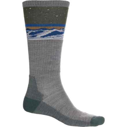 Woolrich Mountain Ski Socks - Merino Wool, Over the Calf (For Men) in Soft Grey Mountain